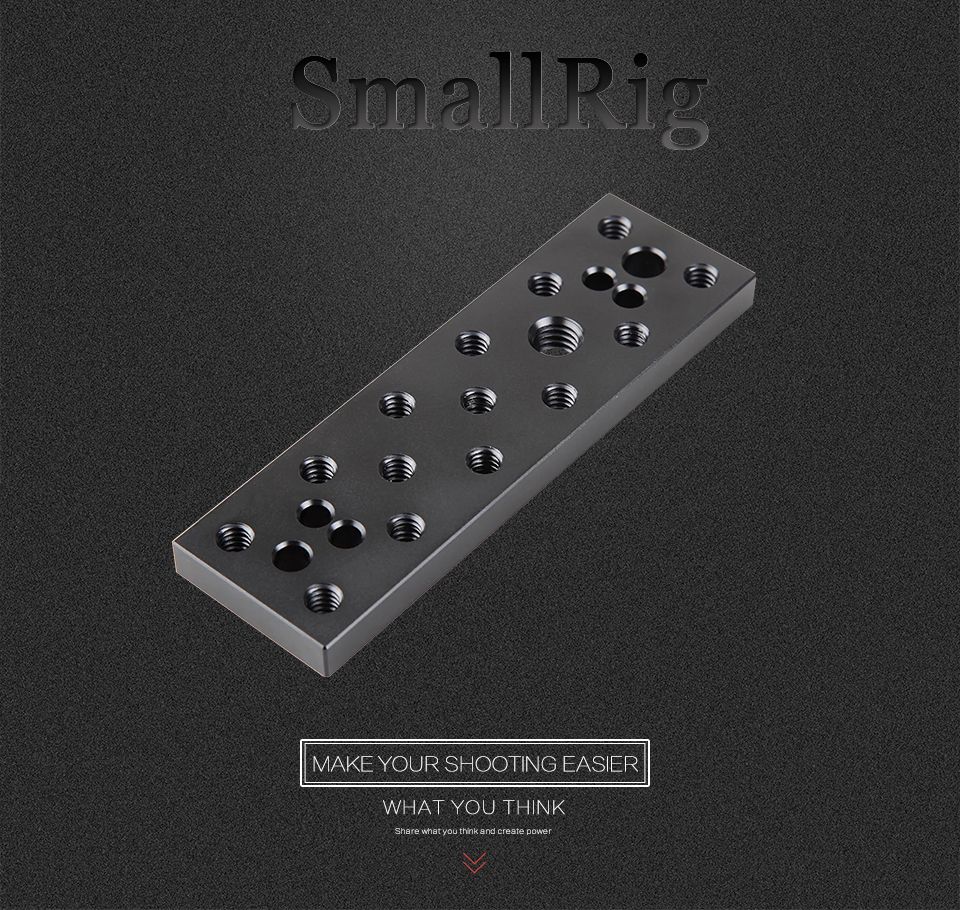 SmallRig-904-Multi-function-Mounting-Plate-Cheese-Plate-with-14-38-inch-Connections-for-Sony-F970-F5-1739882