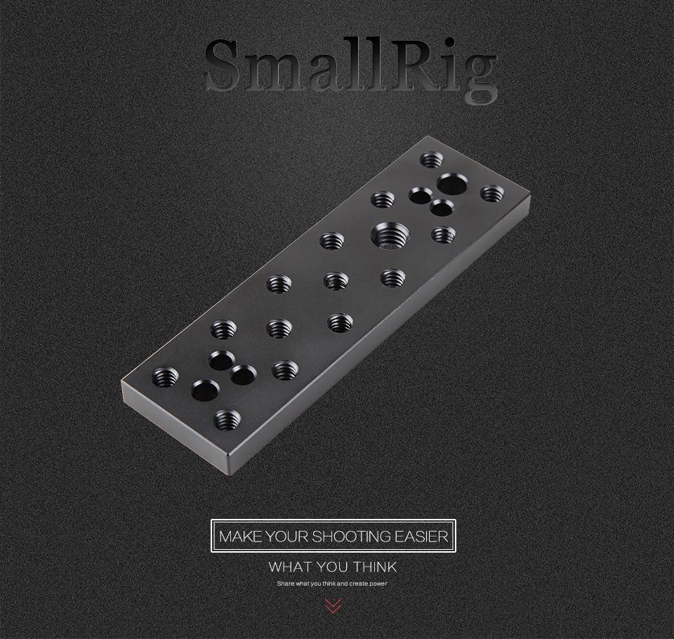 SmallRig-904-Multi-function-Mounting-Plate-Cheese-Plate-with-14-38-inch-Connections-for-Sony-F970-F5-1739882