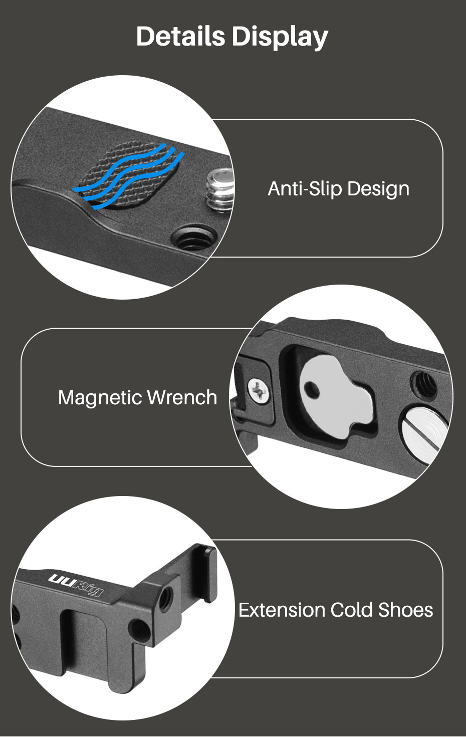UURig-R039-Metal-Quick-Release-L-Plate-L-Shaped-Bracket-for-Nikon-Z50-Extend-Dual-Clod-Shoe-14-Screw-1749560