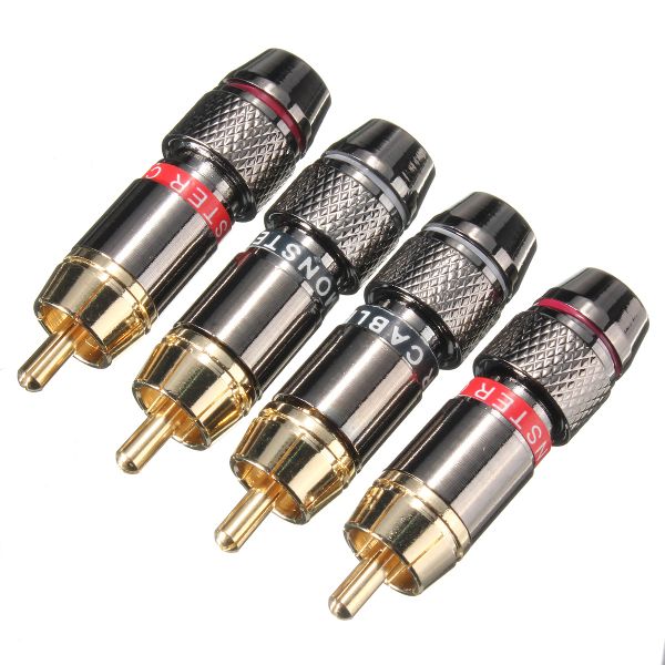 2-Pairs-Gold-Plating-RCA-Terminals-Connector-RCA-Male-Plug-For-Speaker-Cable-Amplifier-1069040