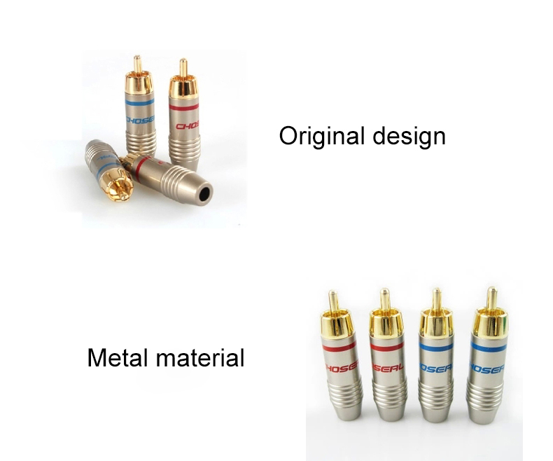 CHOSEAL-QS6042-RCA-Connector-Gold-plate-Male-Plug-Coaxial-Connector-S-Video-Adapter-Speaker-Audio-Co-1645881