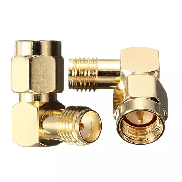 10Pcs-DANIU-SMA-Male-To-SMA-Female-Jack-Right-Angle-Crimp-RF-Adapter-Connector-1597148