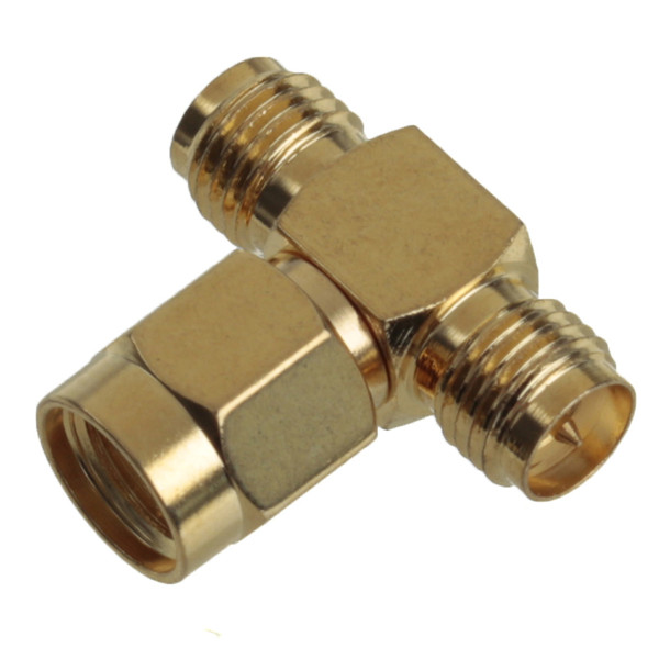 1PC-Adapter-RP-SMA-Male-To-2-SMA-Female-Jack-Triple-T-RF-Connector-Triple-1M2F-984633