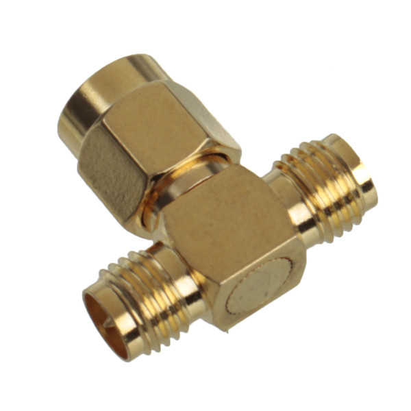 1PC-Adapter-RP-SMA-Male-To-2-SMA-Female-Jack-Triple-T-RF-Connector-Triple-1M2F-984633