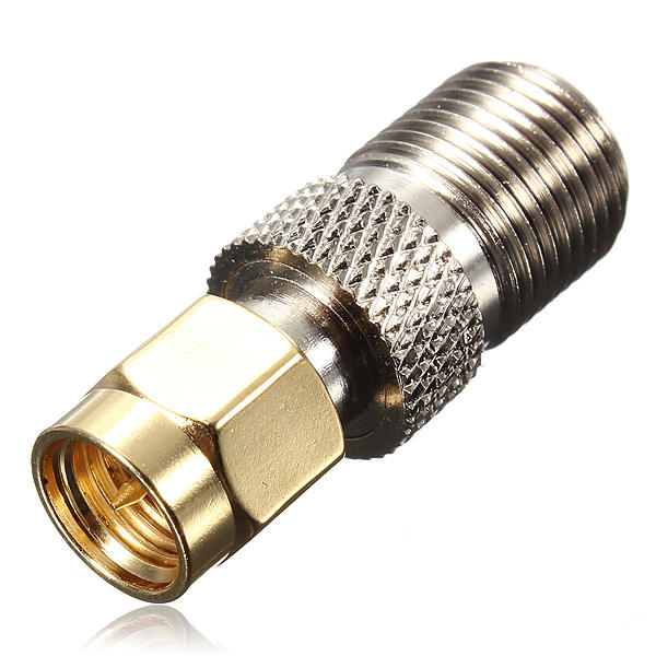 Alloy-Steel-F-Female-To-SMA-Male-Plug-RF-Coaxial-Adapter-Connector-924942