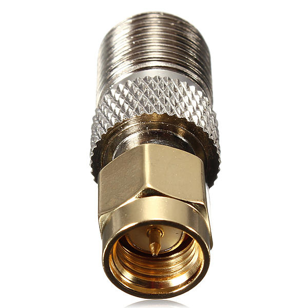 Alloy-Steel-F-Female-To-SMA-Male-Plug-RF-Coaxial-Adapter-Connector-924942