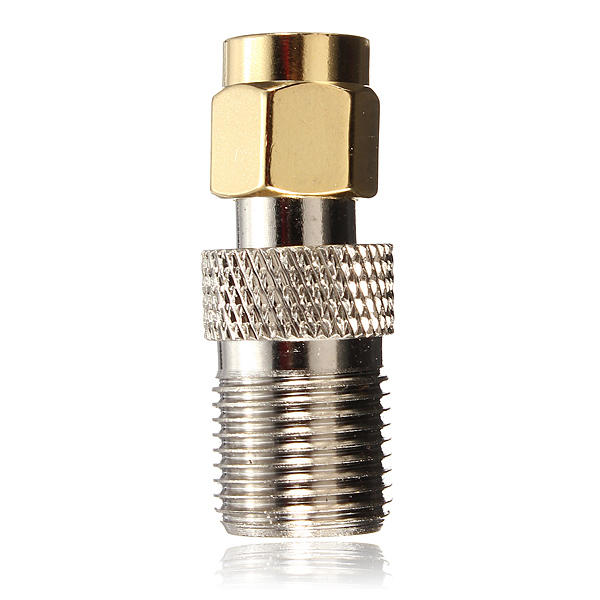 Alloy-Steel-F-Female-To-SMA-Male-Plug-RF-Coaxial-Adapter-Connector-924942