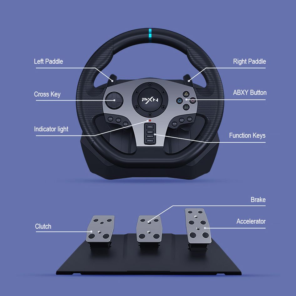 PXN-PXN-V9-Gaming-Steering-Wheel-Pedal-Vibration-Racing-Wheel-900deg-Rotation-Game-Controller-for-Xb-1759318