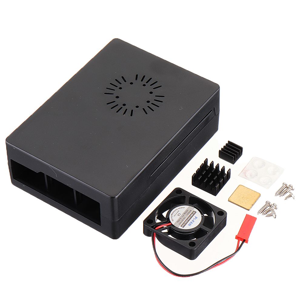 3-Sets-Black-ABS-Case-Enclosure-Box-With-Mini-Cooling-Fan-And-Heat-Sink-Kit-For-Raspberry-Pi-3B-1619972