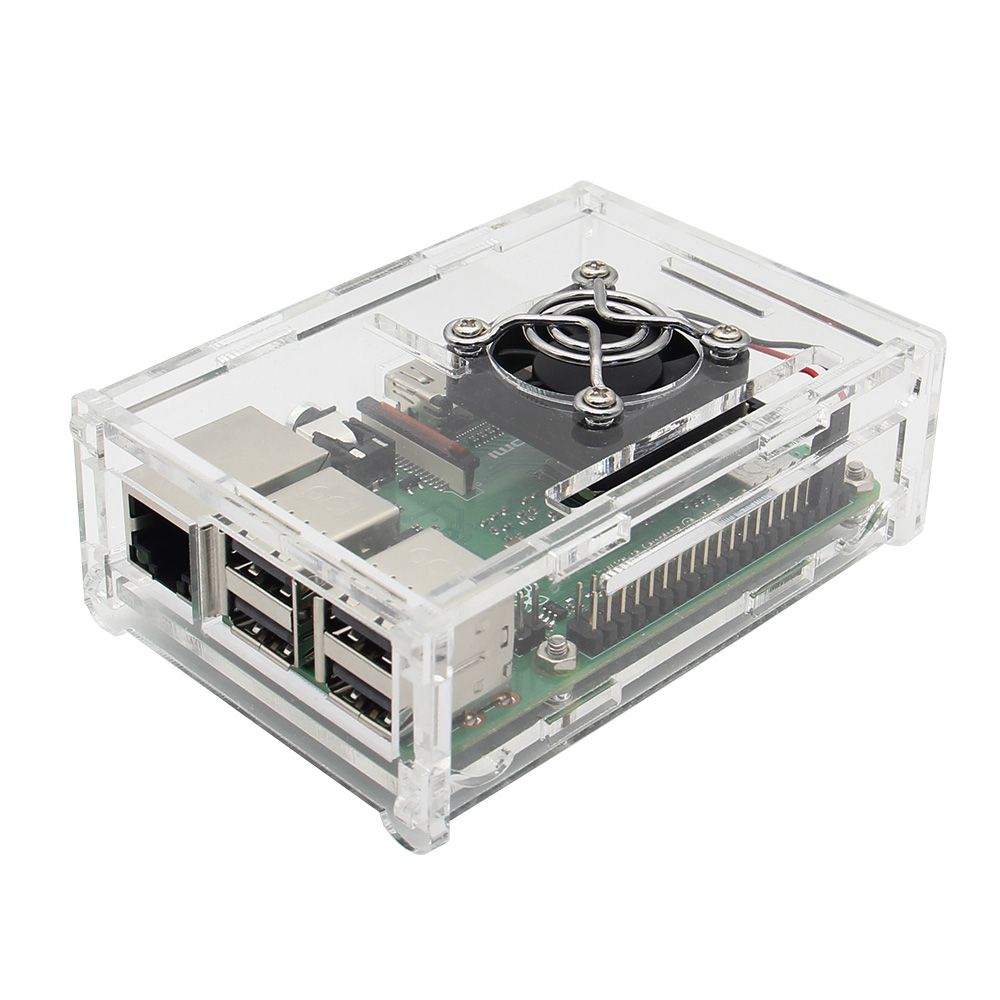 4-in-1-Raspberry-Pi-3-Model-BPlus--Acrylic-Case--Cooling-fan--Heatsink-Kit-1299562