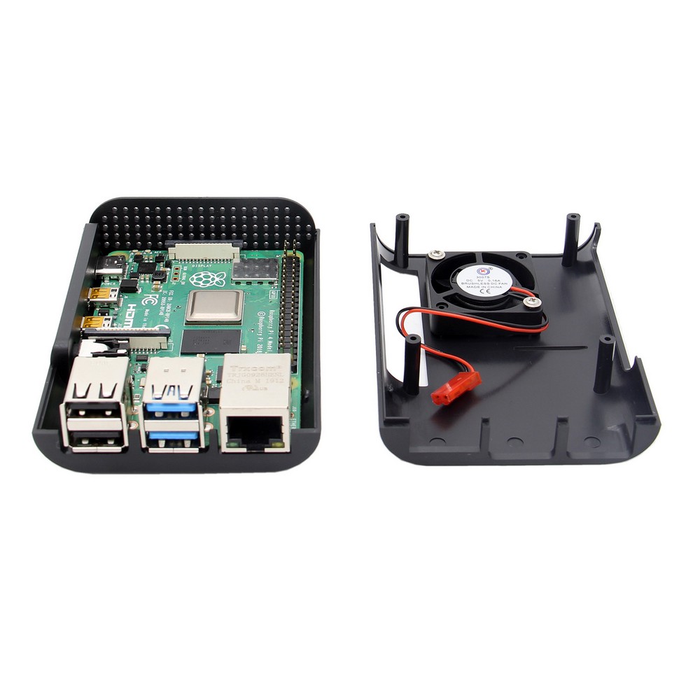 5pcs-Black-Protective-ABS-Case-Support-Cooling-Fan-for-Raspberry-Pi-4-Model-B-1583373