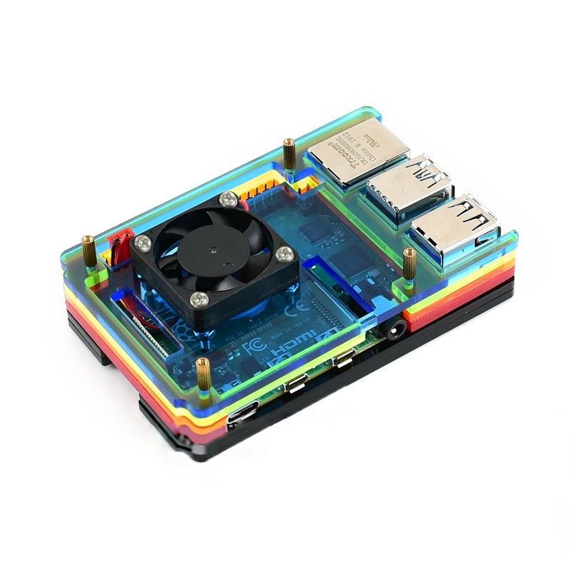 6-Layer-Rainbow-Case-with-Cooling-Fan-and-Heatsink-for-Raspberry-Pi-4B-1615050