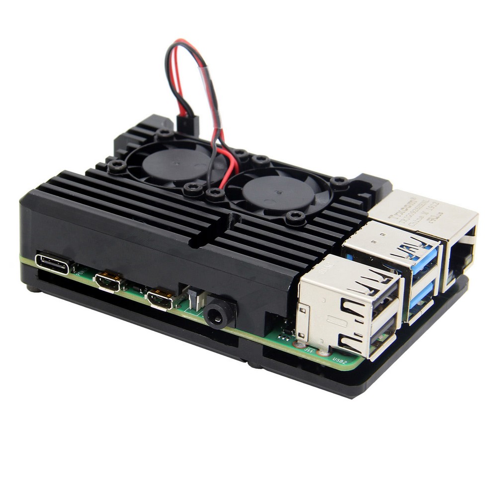 Armor-Aluminum-Alloy-Case-Protective-Shell-Metal-Enclosure-with-Dual-Fan-for-Raspberry-Pi-4-Model-B--1539507
