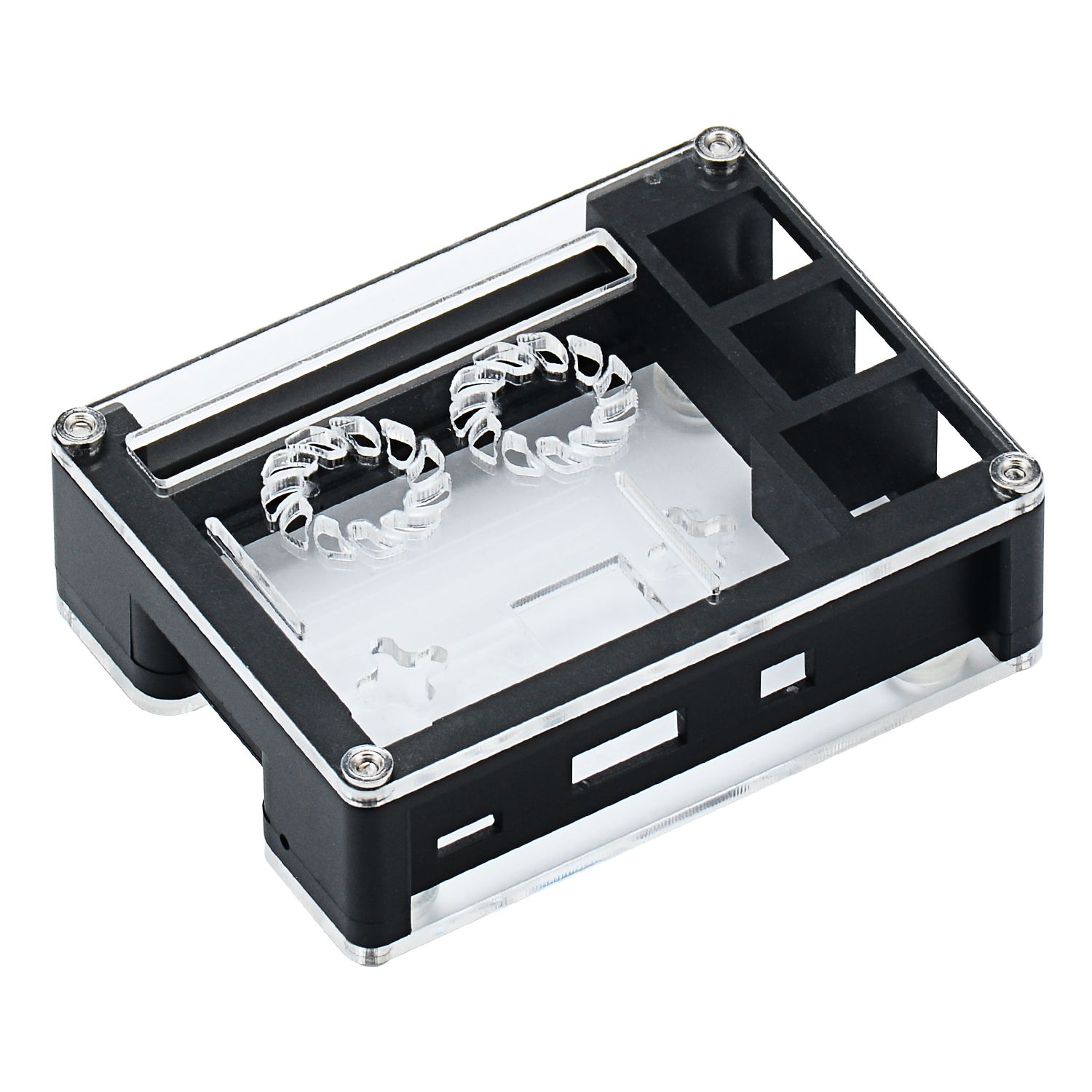 Black-Acrylic-Case-Support-Dual-Cooling-Fans-For-Raspberry-Pi-3B-Board-1411938