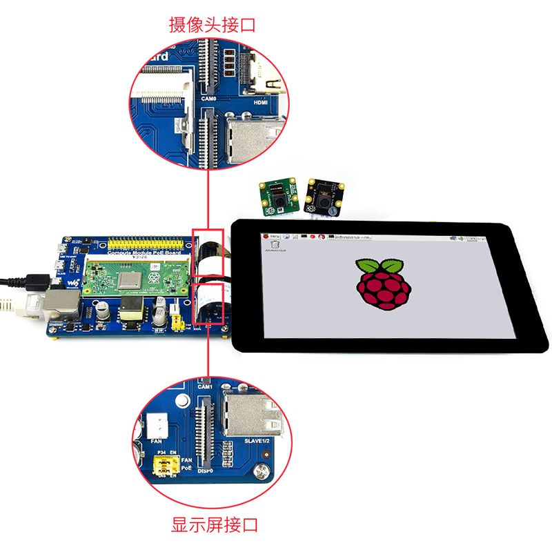 Caturda-C2700-CM33Lite33-Calculate-Module-Base--With-POE-Multi-Port-Expansion-Board-for-Raspberry-Pi-1717650