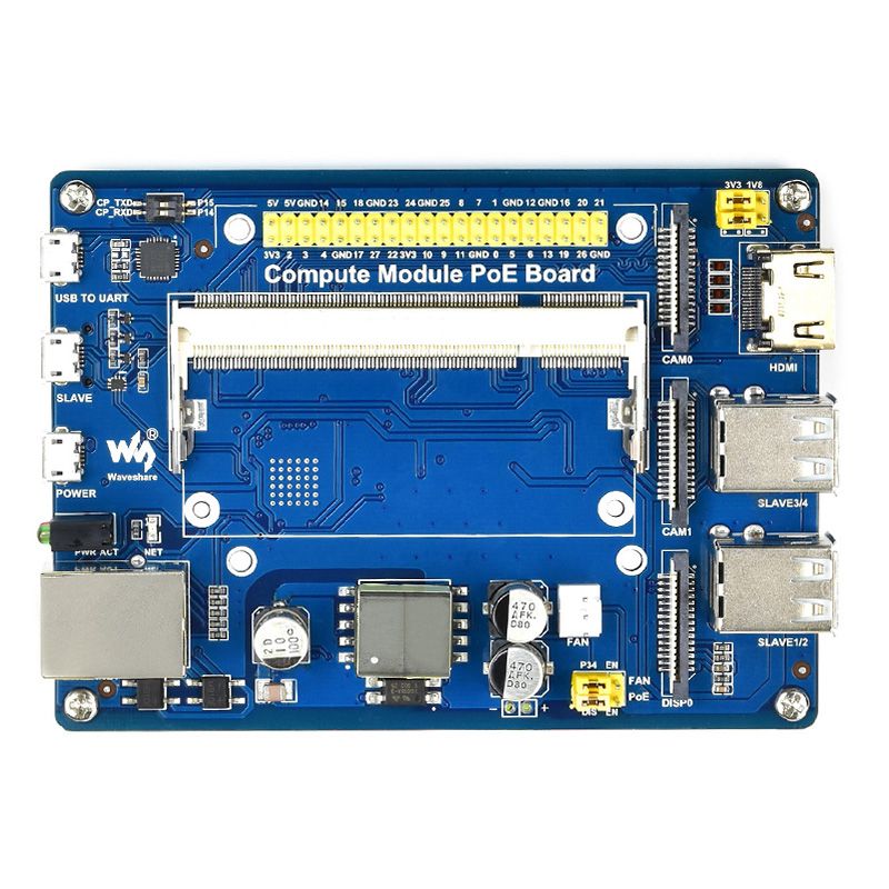 Caturda-C2700-CM33Lite33-Calculate-Module-Base--With-POE-Multi-Port-Expansion-Board-for-Raspberry-Pi-1717650