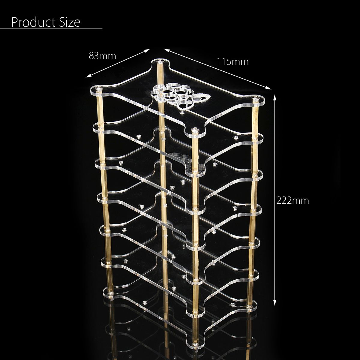 Clear-Acrylic-6-Layer-Cluster-Case-Shelf-Stack-For-Raspberry-Pi-432-B-and-B-1156929