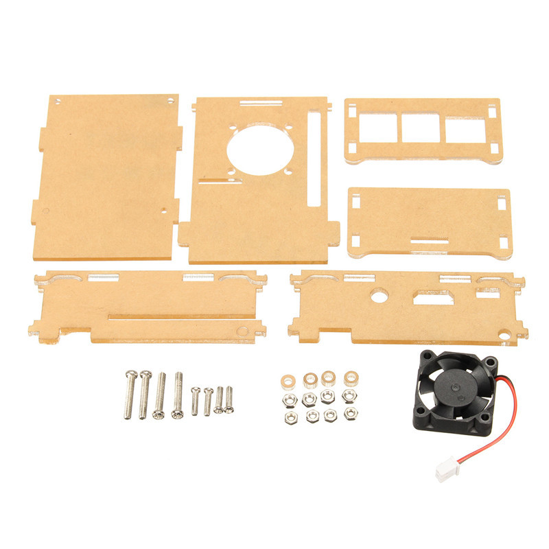 Transparent-Clear-Case-Enclosure-Box--Cooling-Fan-For-Raspberry-Pi-2-Model--B-1200566