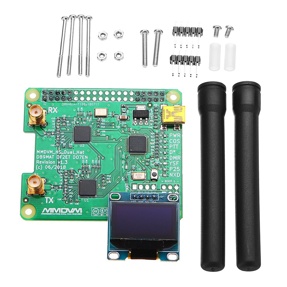 USB-Communication-Duplex-MMDVM-Hotspot-Support-P25-DMR-YSF--OLED-Screen--2PCS-Antenna--Case-For-Rasp-1368593