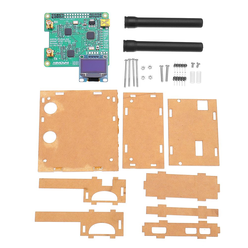 USB-Communication-Duplex-MMDVM-Hotspot-Support-P25-DMR-YSF--OLED-Screen--2PCS-Antenna--Case-For-Rasp-1368593