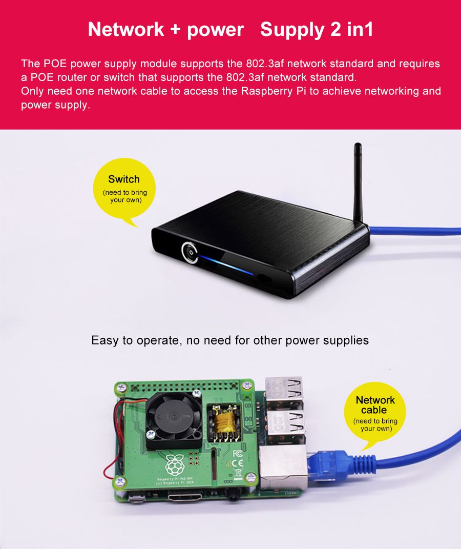 Yahboom-Ethernet-POE-Power-Supply-Module-Board-POE-HAT-Extension-Board-with-Cooling-Fan-for-Raspberr-1664617