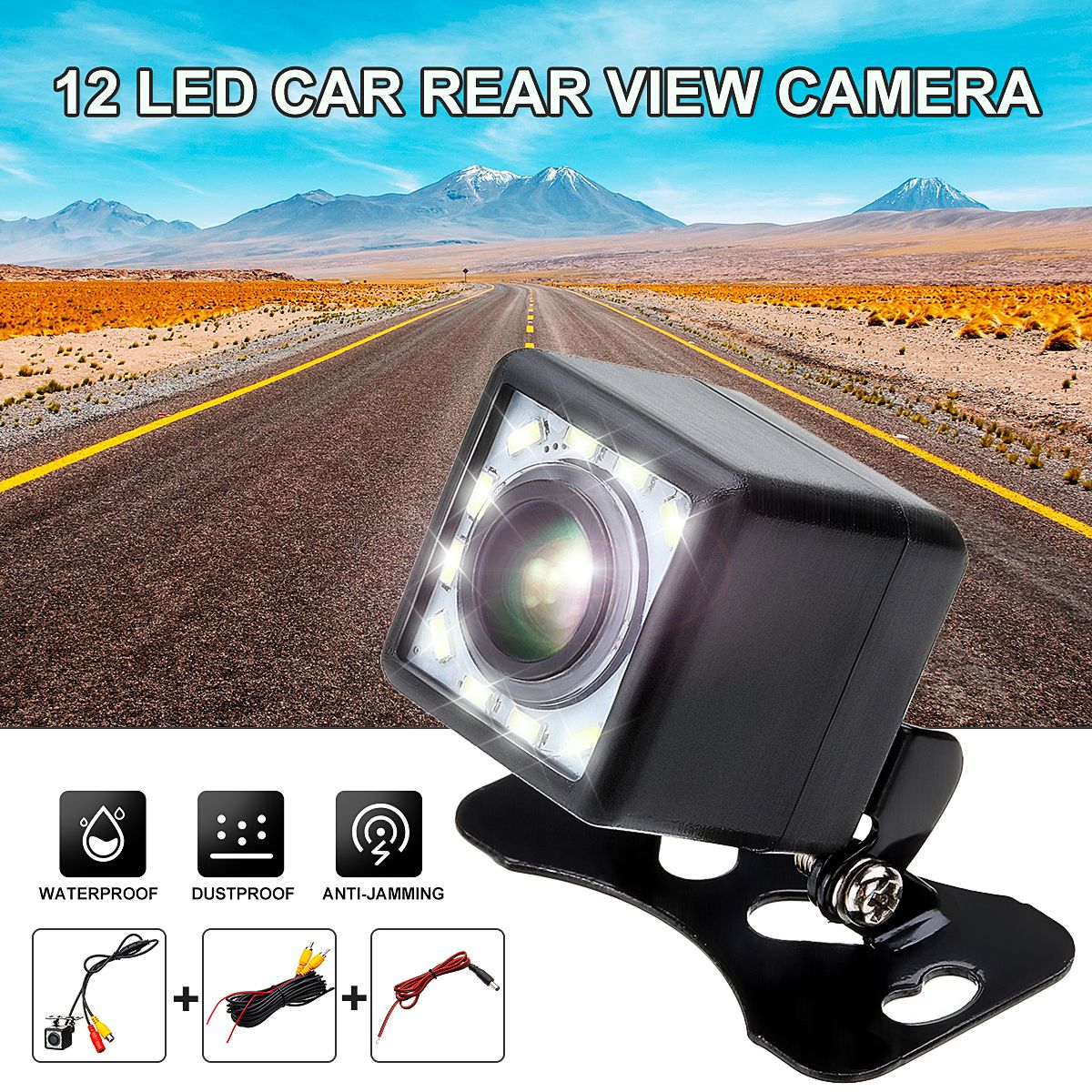 170-Degree-Car-Vehicle-Rear-View-Kit-Reverse-Backup-Parking-Car-Camera-12-LED-with-Cable-1342963