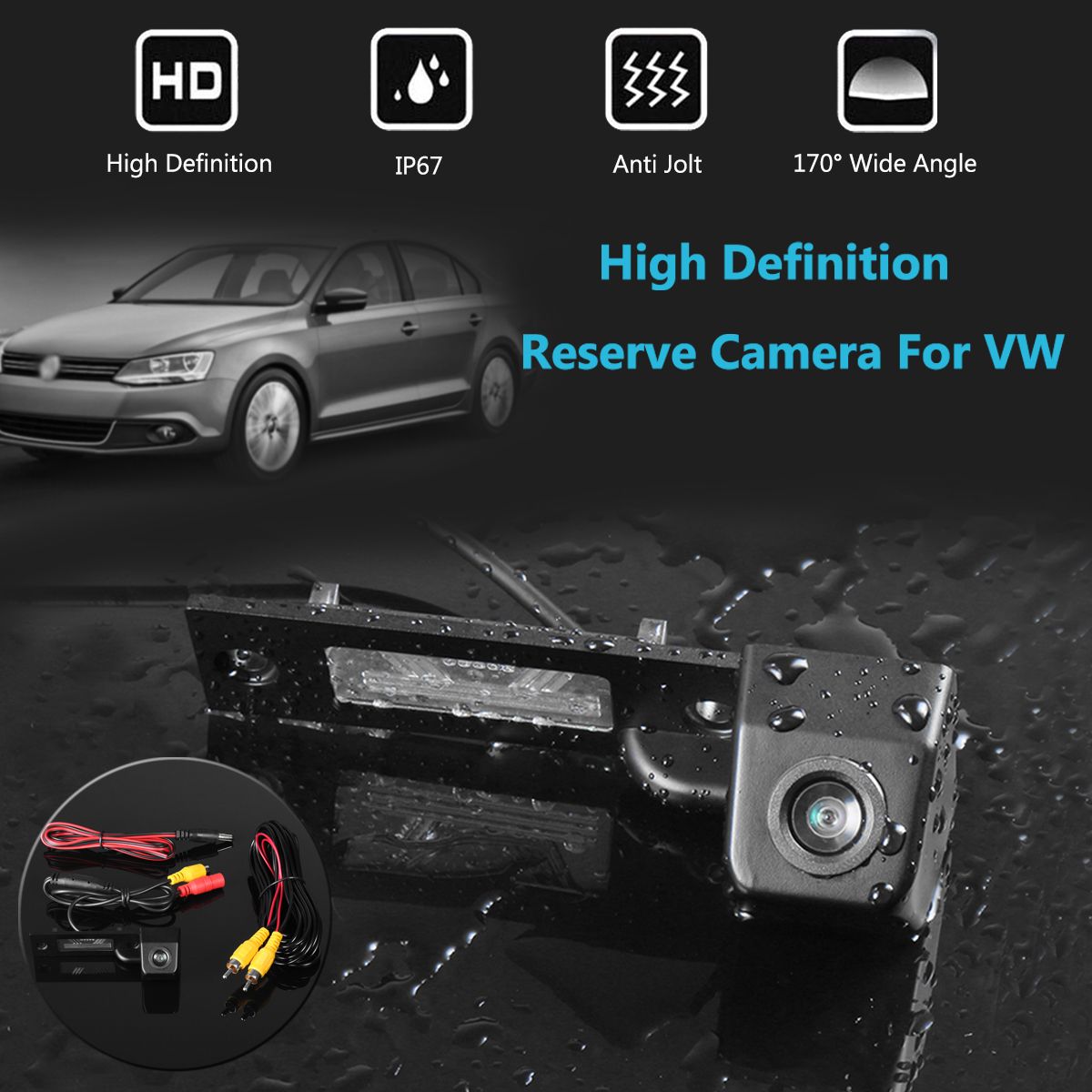 170-Degree-Waterproof-CCD-Rear-View-Reverse-Camera-for-VW-Caddy-Passat-Touran-Jetta-T5-1255460