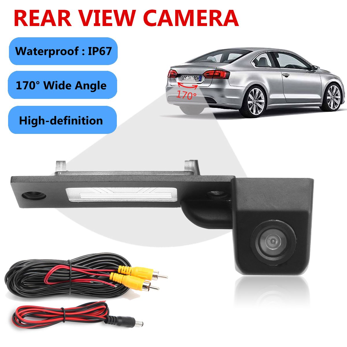170-Degree-Waterproof-CCD-Rear-View-Reverse-Camera-for-VW-Caddy-Passat-Touran-Jetta-T5-1255460