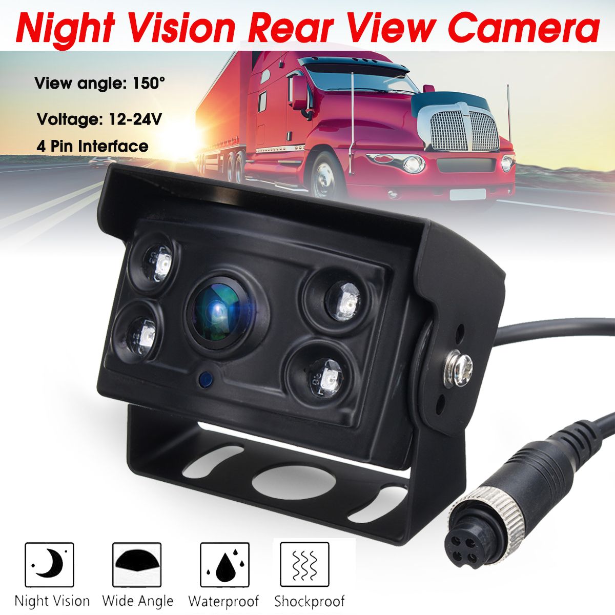 4-Pin-CCD-150deg-4-LED-Night-Vision-Waterproof-Car-Rear-View-Camera-For-Truck-1418876