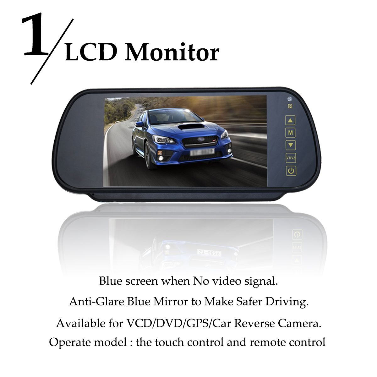 7-Inch-LCD-Mirror-Monitor-Car-Rear-View-Kit-Reverse-Backup-Parking-Camera-170-Degree-IP67-1284261