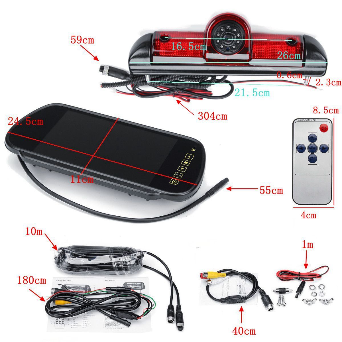 7-Inch-Monitor--Rear-Brake-Light-Reversing-Camera-for-Fiat-Ducato-Citr0en-Peuge0t-1343724