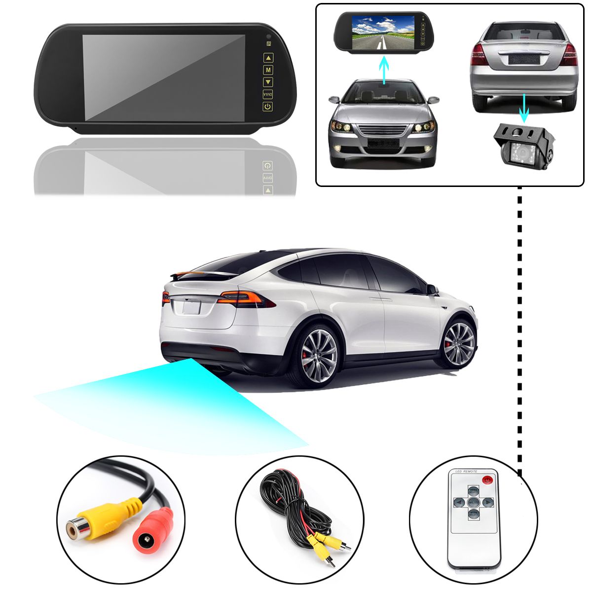 Car-Rear-View-Kit-7-Inch-LCD-Mirror-Monitor-Reverse-Back-Park-18-IR-LED-120deg-Camera-1208925