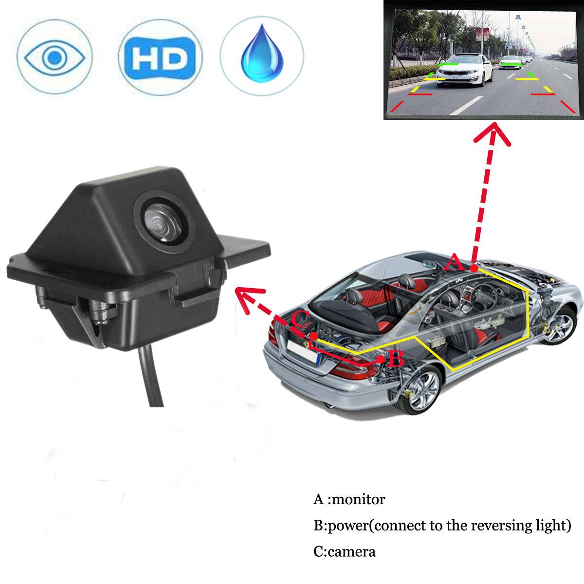 Reverse-Back-Car-Rear-View-Camera-Night-Vision-Waterproof-for-Mitsubishi-Outlander-1351336