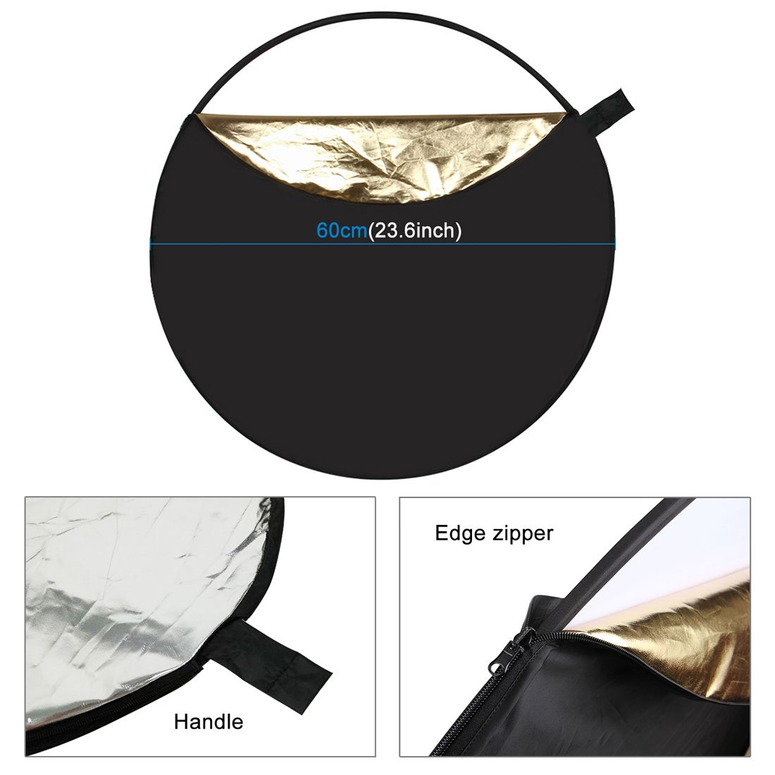 PULUZ-PU5111-60cm-5-in-1-Folding-Photo-Studio-Reflector-Board-Silver-Translucent-Gold-White-Black-1244272