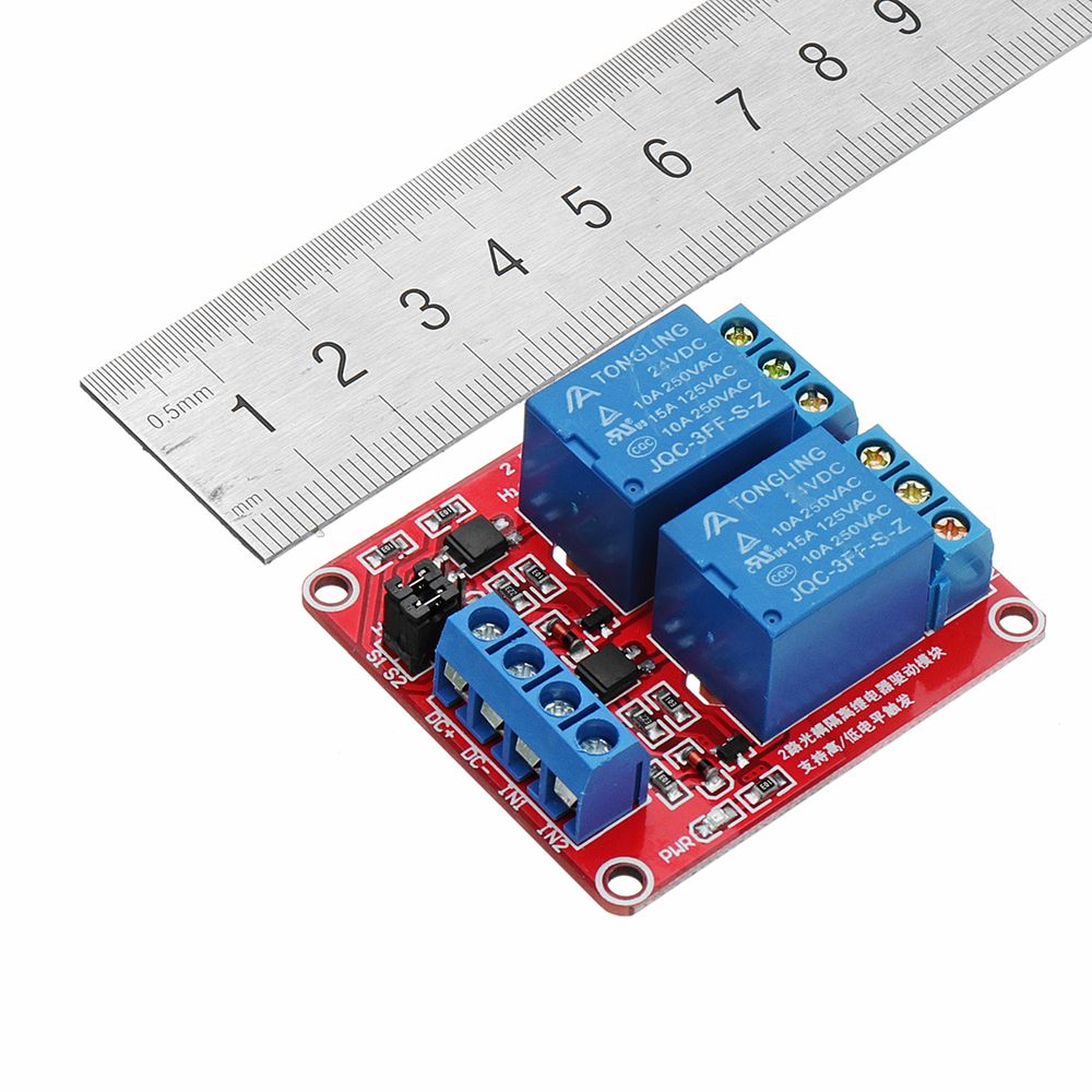 10Pcs-24V-2-Channel-Level-Trigger-Optocoupler-Relay-Module-Power-Supply-Module-1351450
