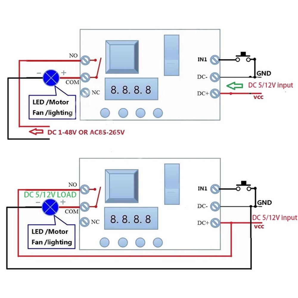 10pcs-DC-12V-PLC-Self-Lock-Delay-Relay-Multifunction-Cycle-Timer-Module-Switch-Control-1337343