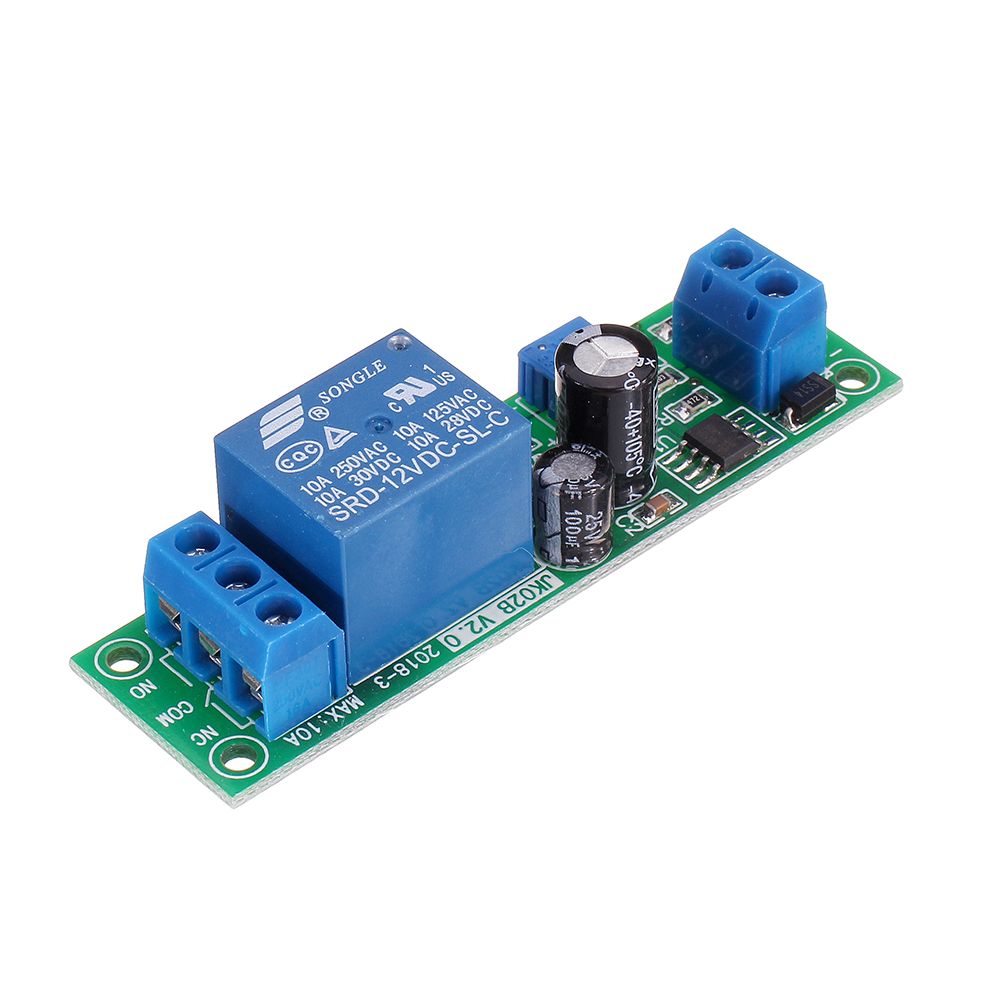 10pcs-JK02B-12V-DC-Delay-Relay-Module-0-200S-Adjustable-Delayed-Closure-Timer-Delay-10A-NE555-1630027