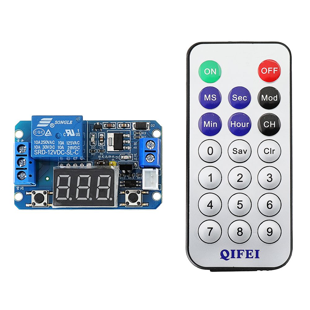 12V-DC-Infrared-Remote-Control-Full-function-Precision-Delay-Cycle-Timing-Relay-Module-with-LED-Digi-1658217