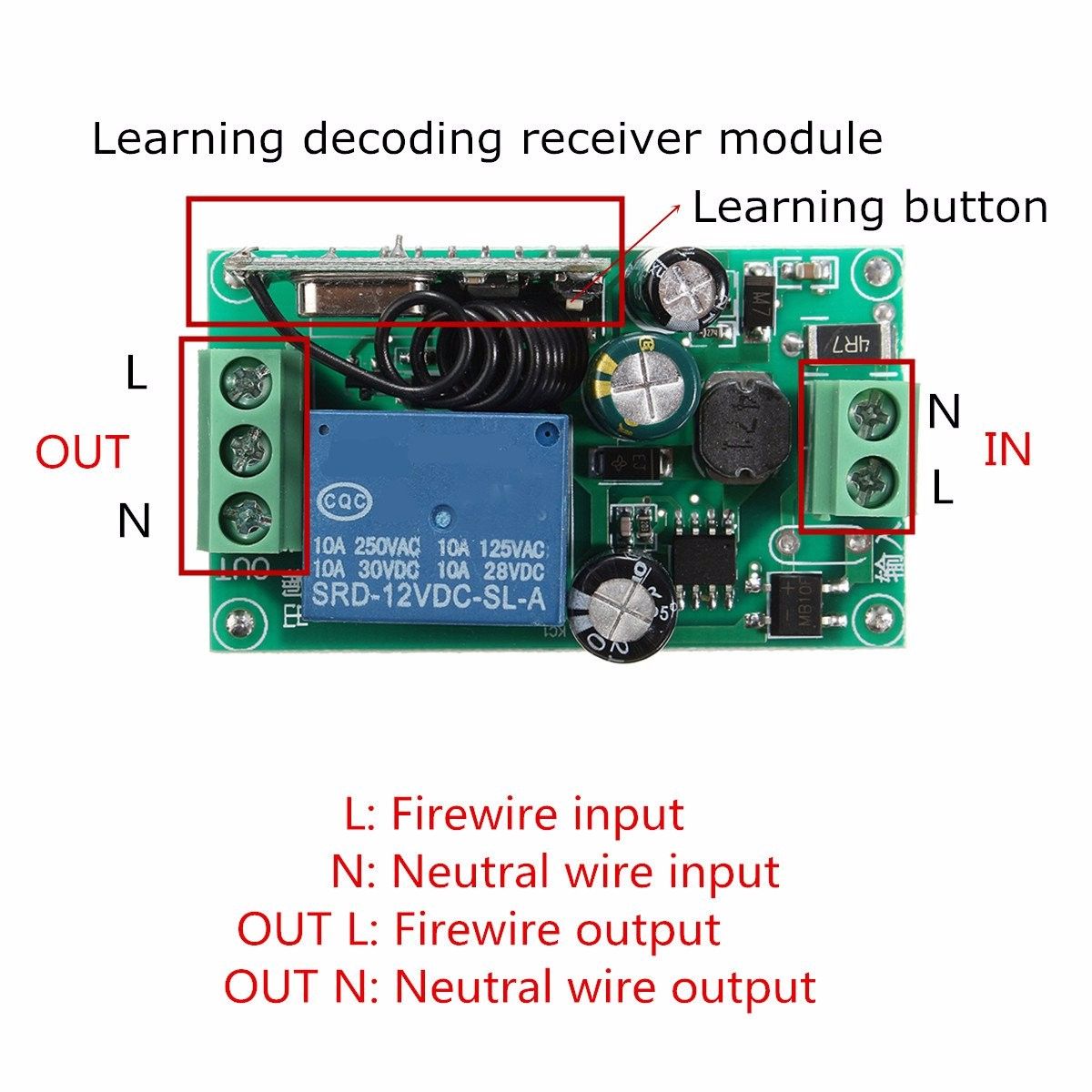 315MHz--433MHz-220V-10A-1CH-Channel-Wireless-Relay-Remote-Control-Switch-Receiver-1126024