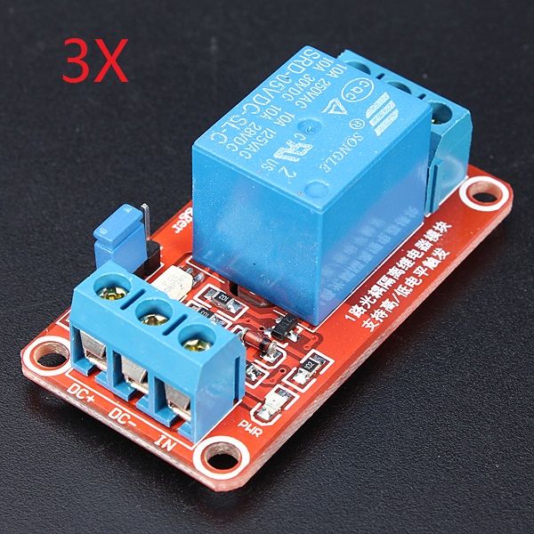 3Pcs-5V-1-Channel-Level-Trigger-Optocoupler-Relay-Module-Geekcreit-for-Arduino---products-that-work--1051326