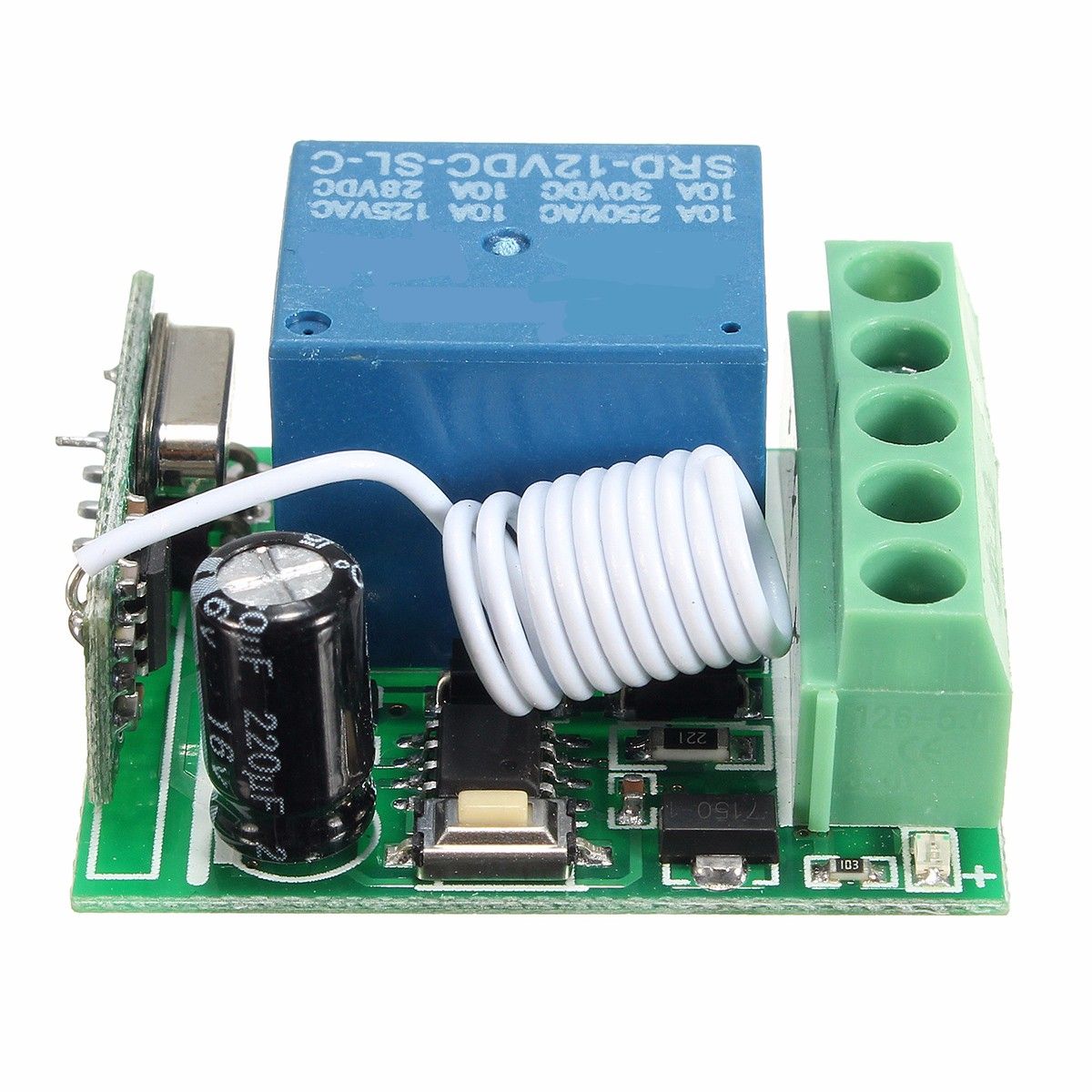 50pcs-DC12V-10A-1CH-433MHz-Wireless-Relay-RF-Remote-Control-Switch-Receiver-Module-1373878