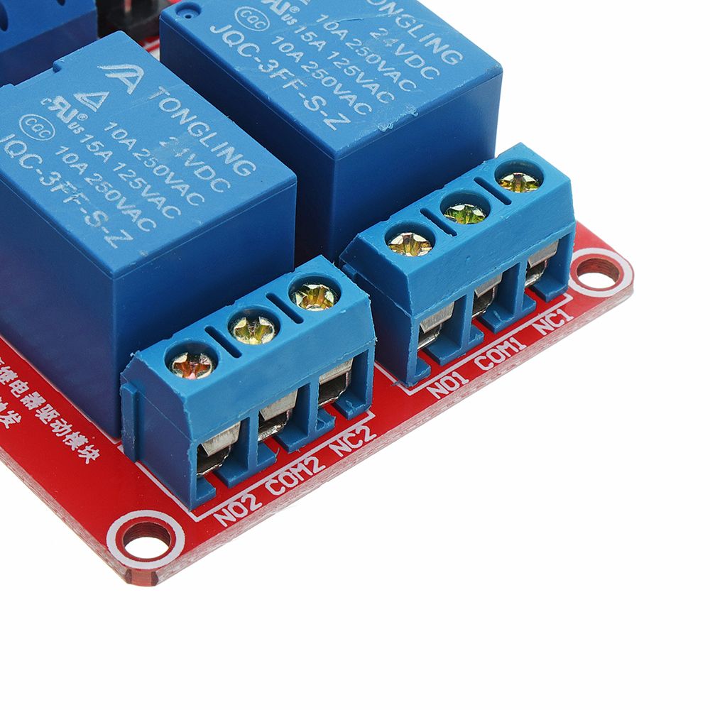 5Pcs-24V-2-Channel-Level-Trigger-Optocoupler-Relay-Module-Power-Supply-Module-Geekcreit-for-Arduino--1351451