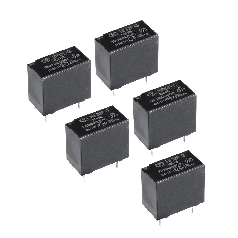 5Pcs-HF32F-G-JZC-32F-G--005-012-024-HS-10A-4Pin-Relay-Module-1557239