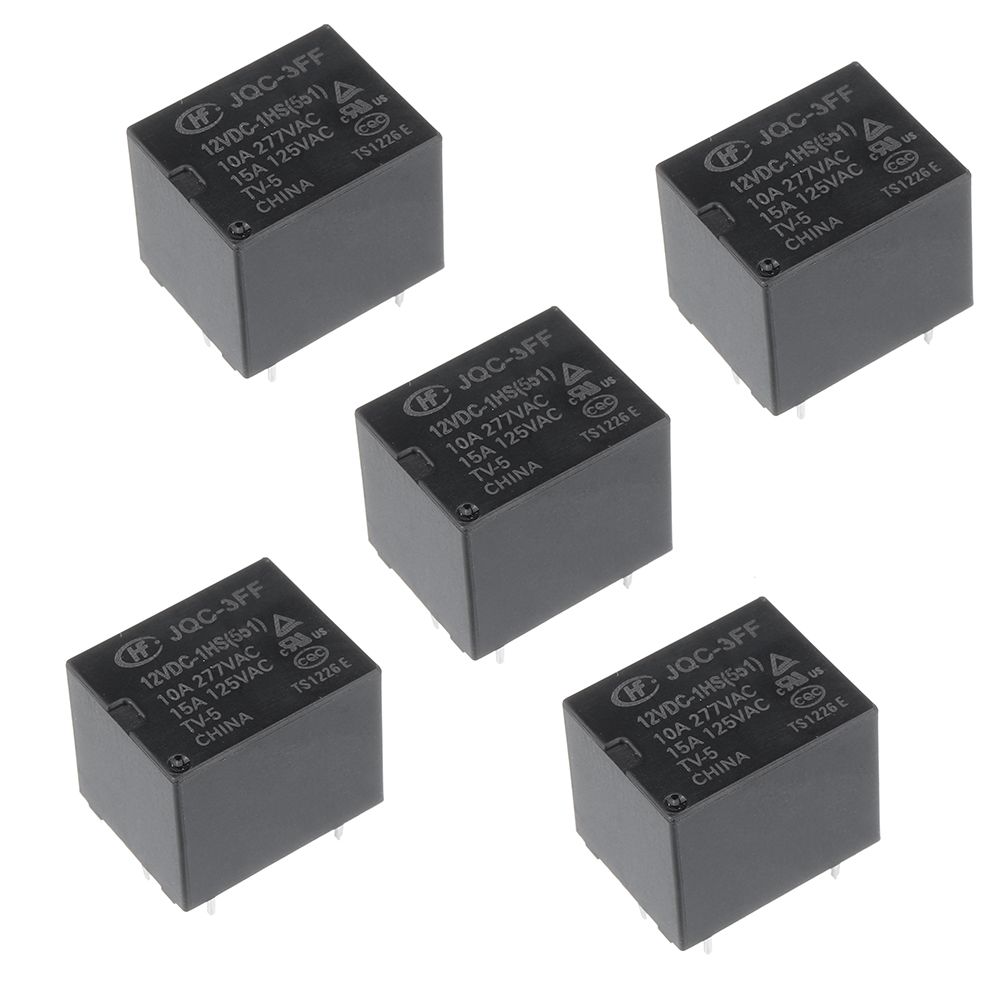 5Pcs-HF3FF-JQC-3FF--005-012-024-1HS-5V-12V-24V-DC-10A-4Pin-Relay-Module-1555734