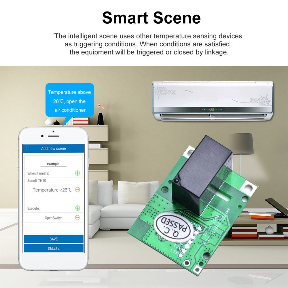 5Pcs-SONOFF-RE5V1C-Relay-Module-5V-WiFi-DIY-Switch-Dry-Contact-Output-InchingSelflock-Working-Modes--1748399