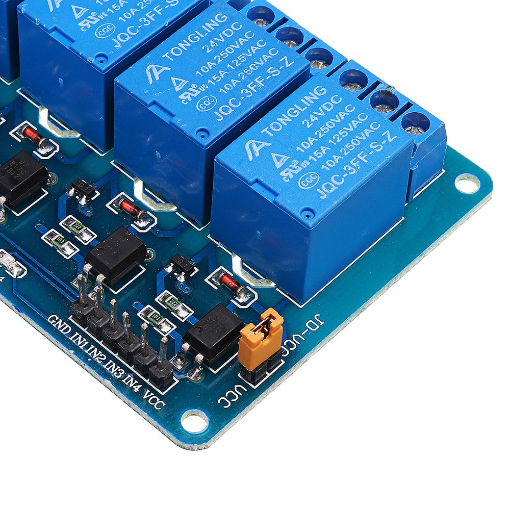 5pcs-24V-4-Channel-Relay-Module-For-PIC-ARM-DSP-AVR-MSP430-1493564