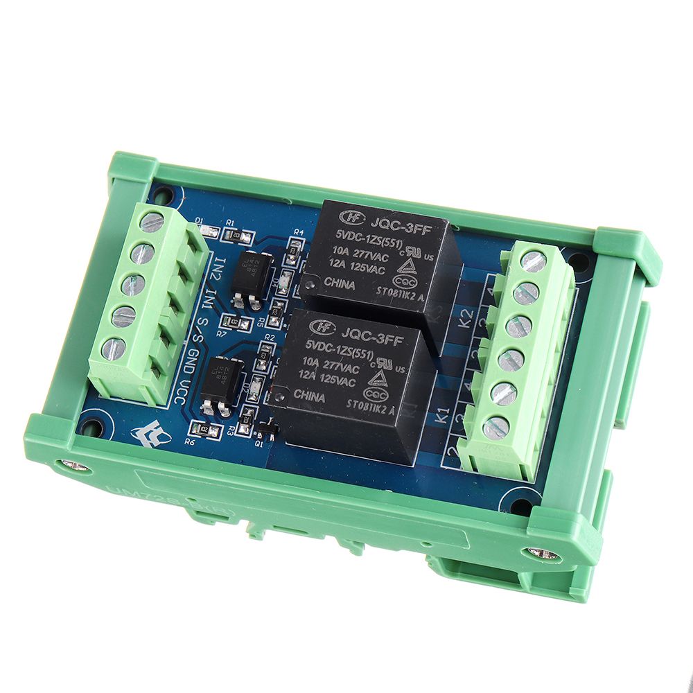 5pcs-2CH-Channel-Optocoupler-Isolation-Relay-Module-12V-SCM-PLC-Signal-Amplifier-Board-1672431