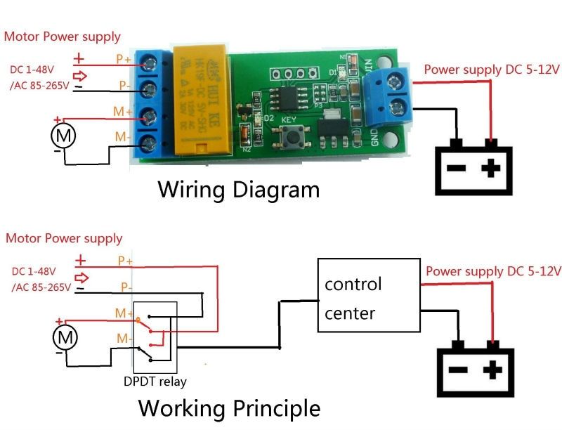 5pcs-CE032-DC-5V-6V-9V-12V-Motor-Reversible-Controller-Time-Adjustable-Delay-DPDT-Relay-Switch-2A-50-1666730