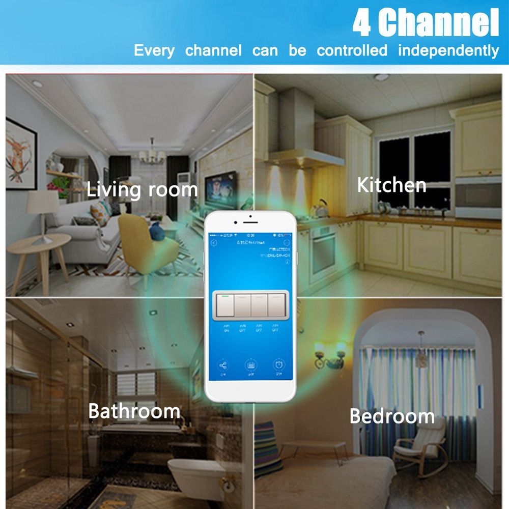 AC-220V-10A-Control-Smart-Switch-Point-Remote-Relay-4-Channel-WiFi-Module-With-Shell-And-433M-Remote-1354776