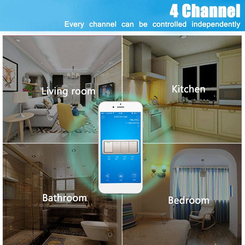 AC-220V-10A-Control-Smart-Switch-Point-Remote-Relay-4-Channel-WiFi-Module-With-Shell-And-433M-Remote-1354776